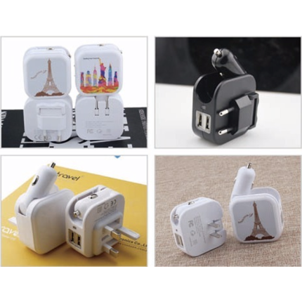 Car Charger and Travel Adapter - Sky Egypt (F & G TRADE)